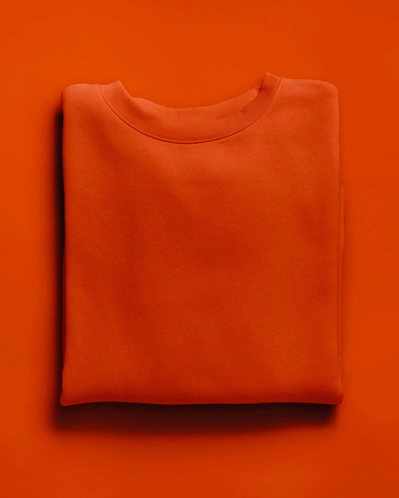 Melangebox Drop Shoulder Sweatshirt: Rust