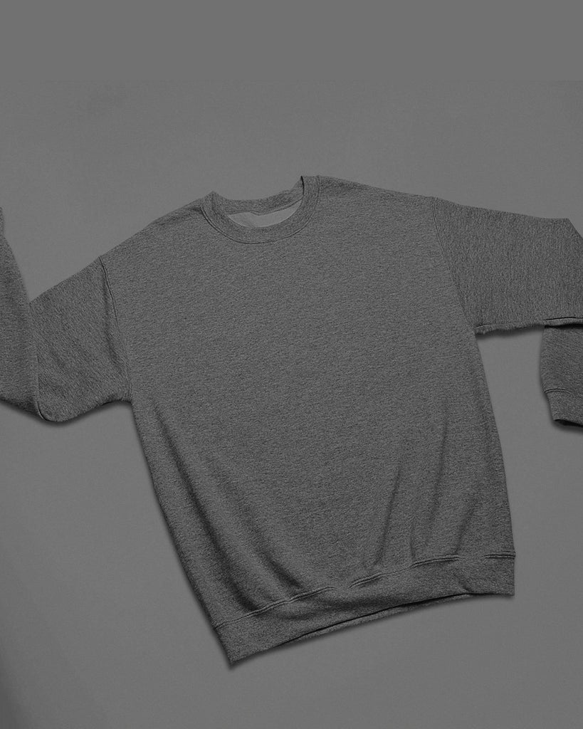 Melangebox Drop Shoulder Sweatshirt: DimGrey Melange