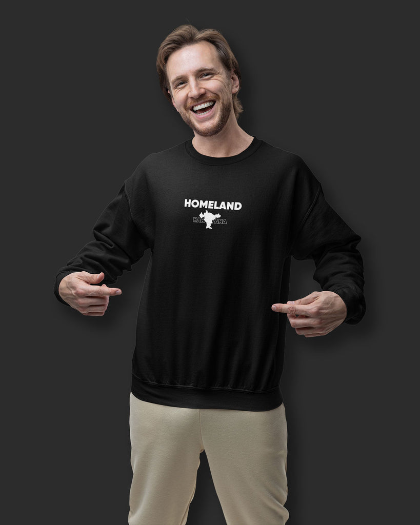 Melangebox Dhanwaad Drop Shoulder Sweatshirt: Black