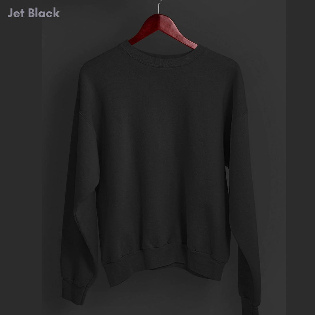 Melangebox Solid Pack of 7: Drop Shoulder Sweatshirt