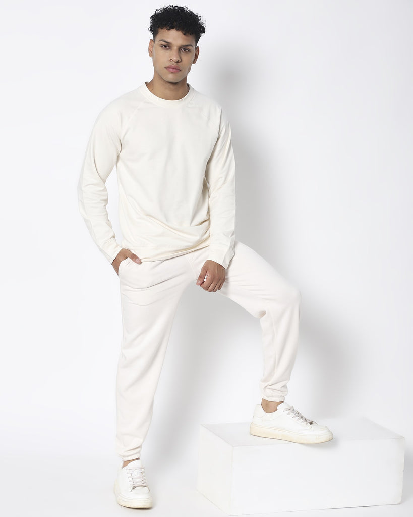 Melangebox HW Crewâ„¢ Sweatshirt: Ivory Cream