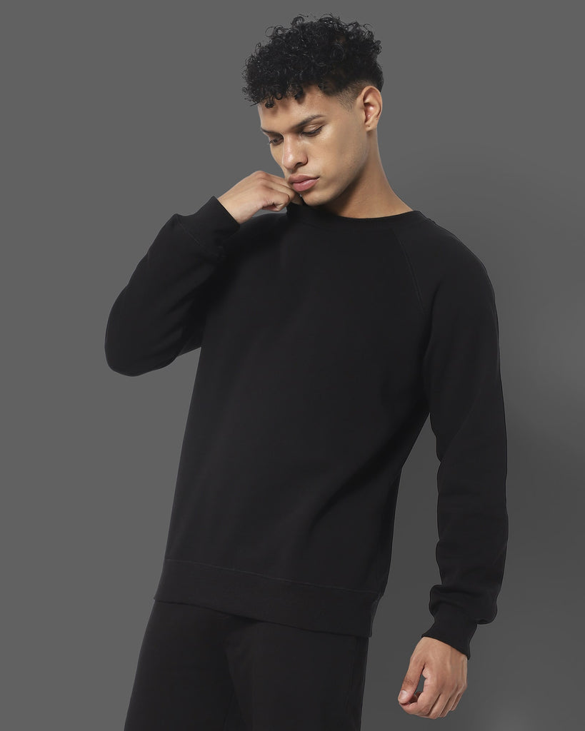 Melangebox HW Crew Sweatshirt: Black