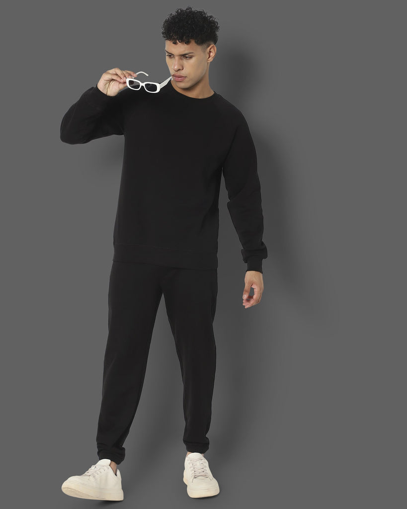Melangebox HW Crew Sweatshirt: Black