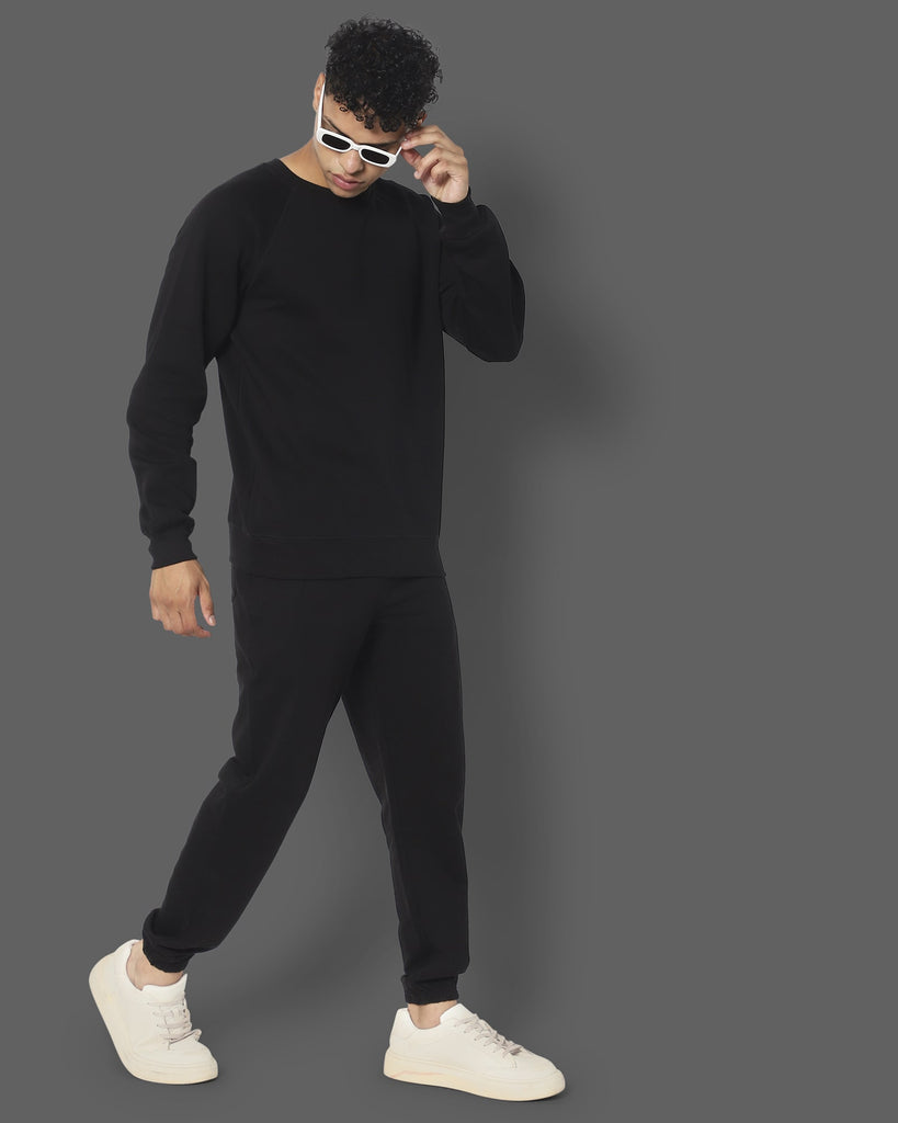 Melangebox HW Crew Sweatshirt: Black