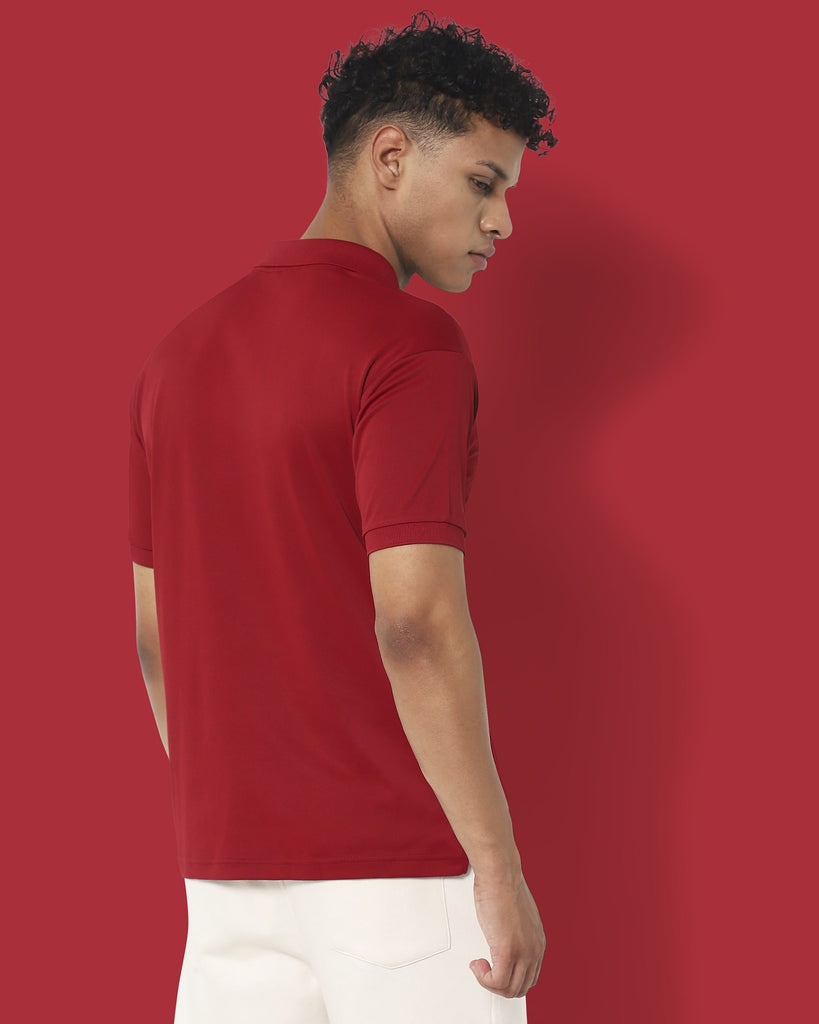 Melangebox Swift Dry Polo : Maroon