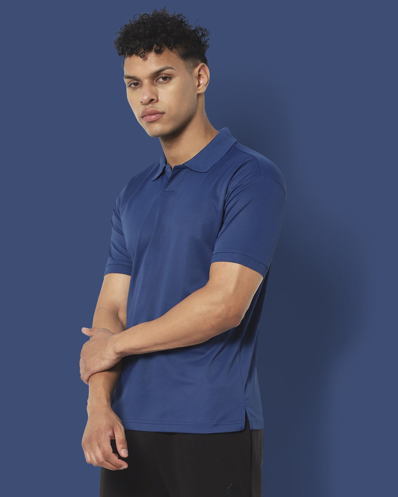 Melangebox Swift Dry Polo : Teal Blue