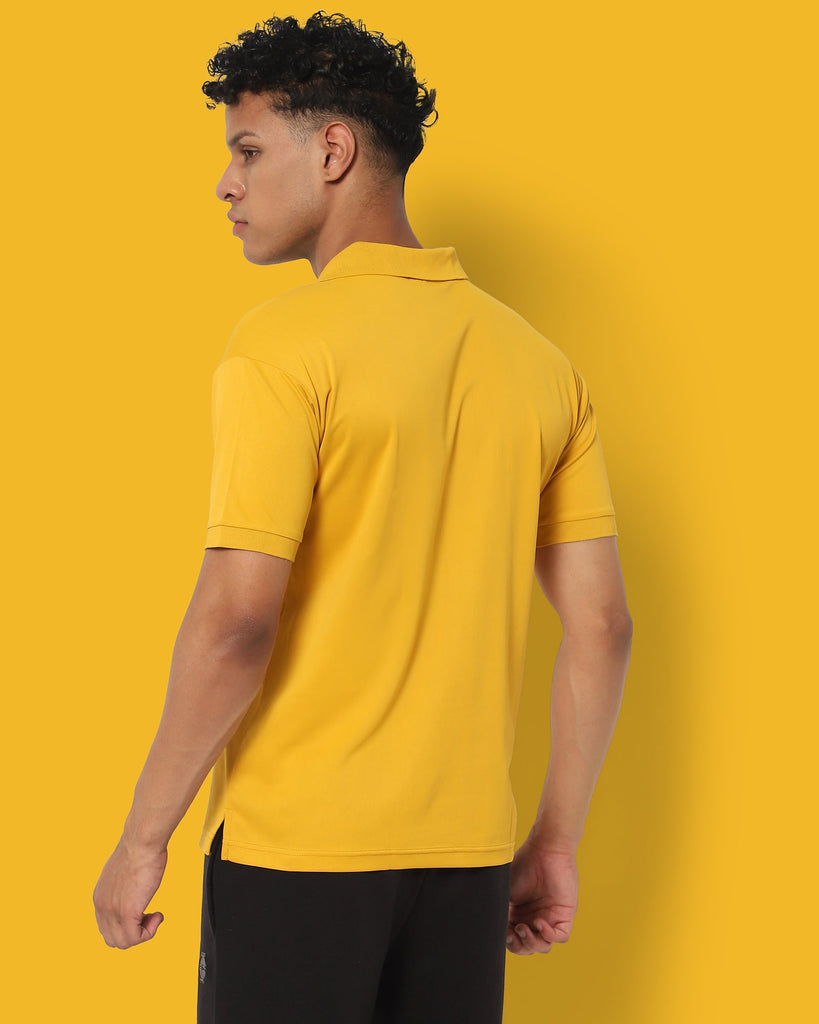 Melangebox Swift Dry Polo : Mustard