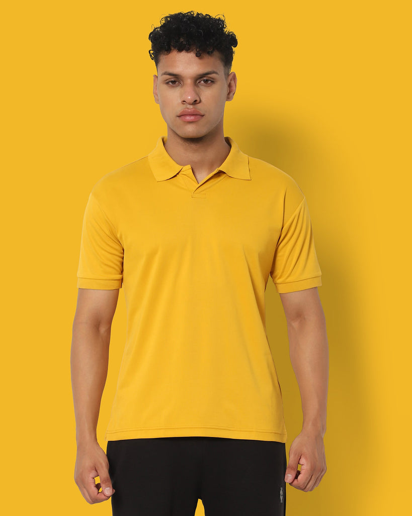 Melangebox Swift Dry Polo : Mustard