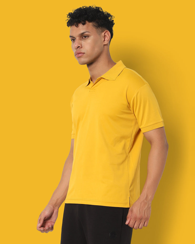 Melangebox Swift Dry Polo : Mustard