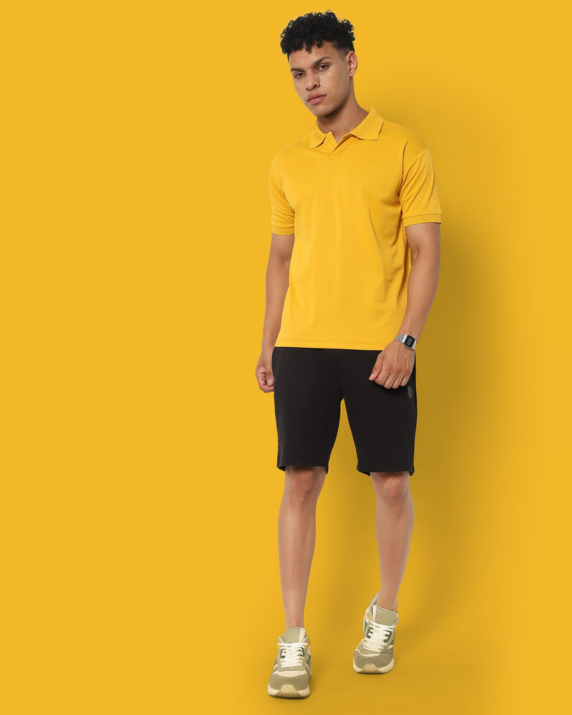 Melangebox Swift Dry Polo : Mustard