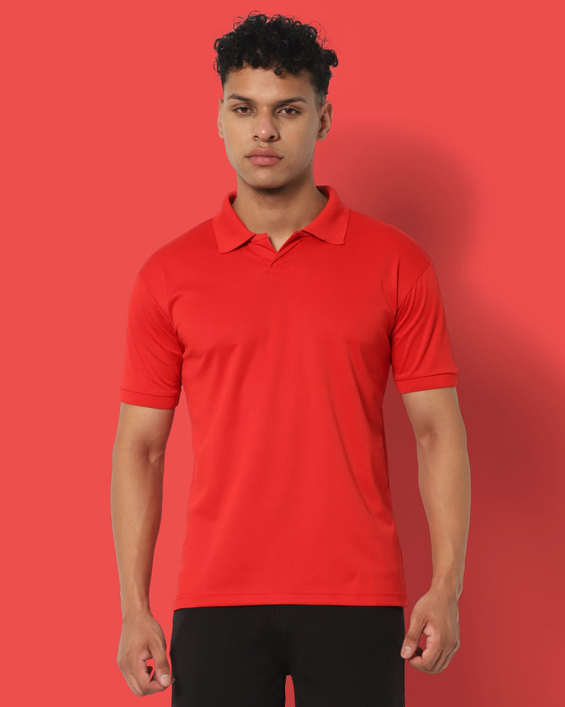 Melangebox Swift Dry Polo : Red