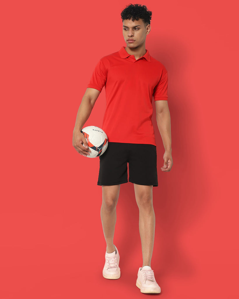 Melangebox Swift Dry Polo : Red