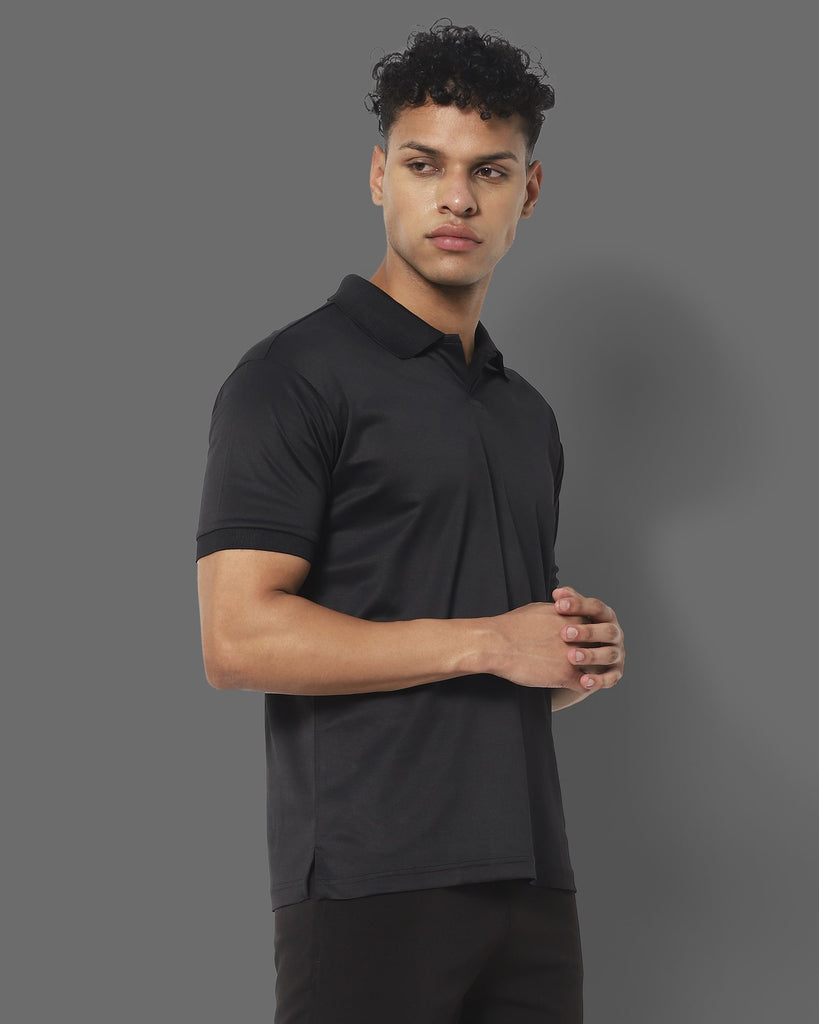 Melangebox Swift Dry Polo : Black