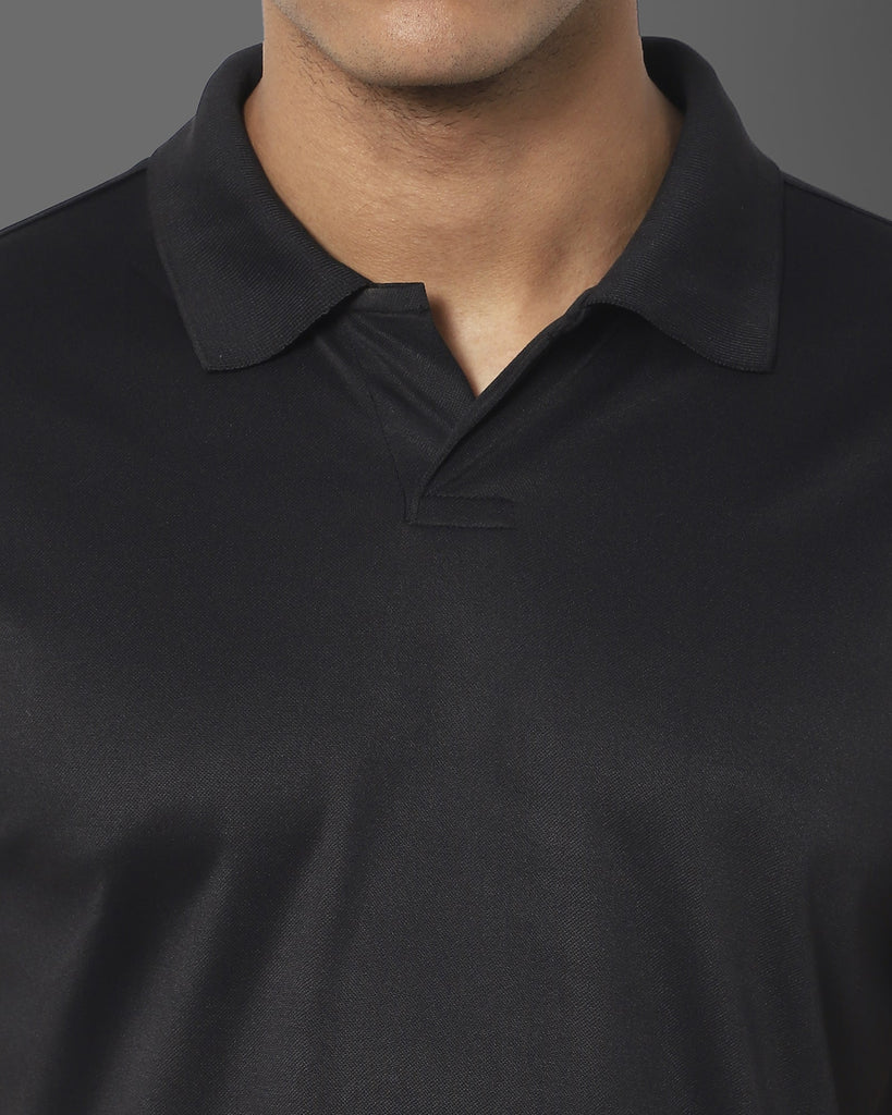 Melangebox Swift Dry Polo : Black