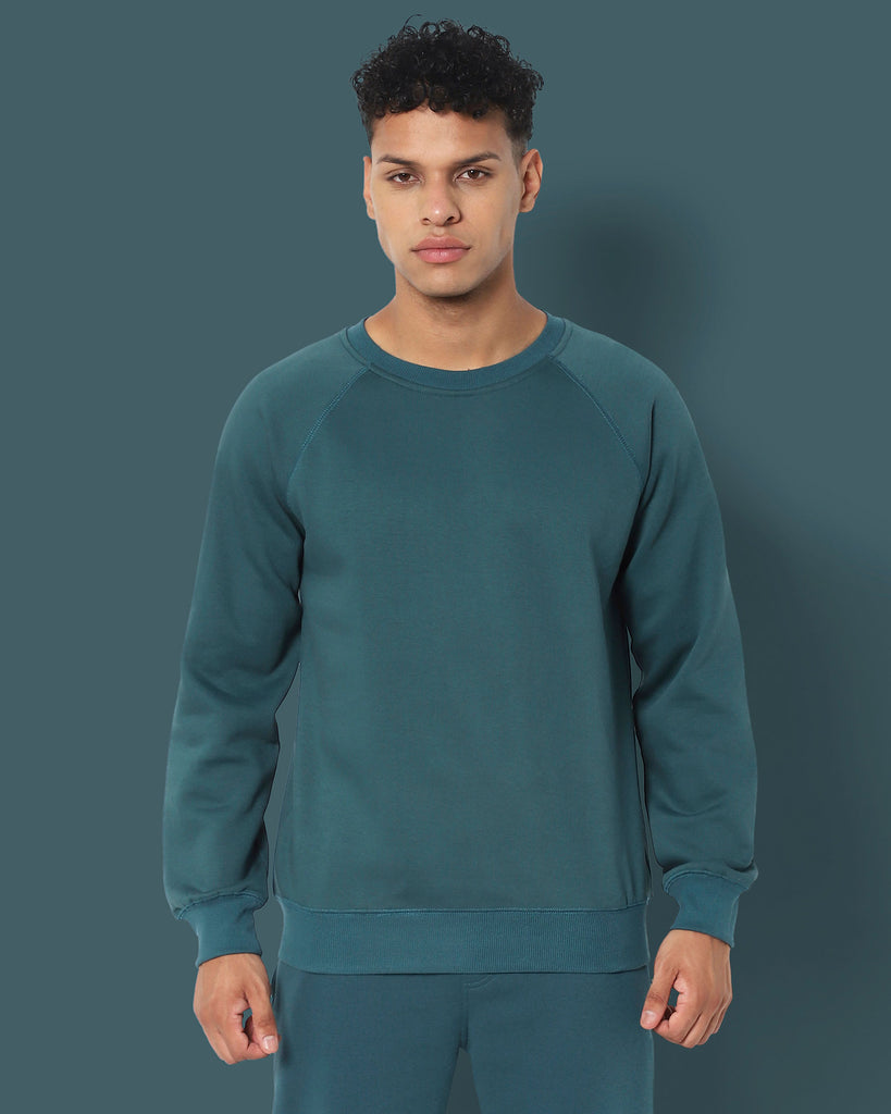 Melangebox HW Crewâ„¢ Sweatshirt: Deep Teal Blue