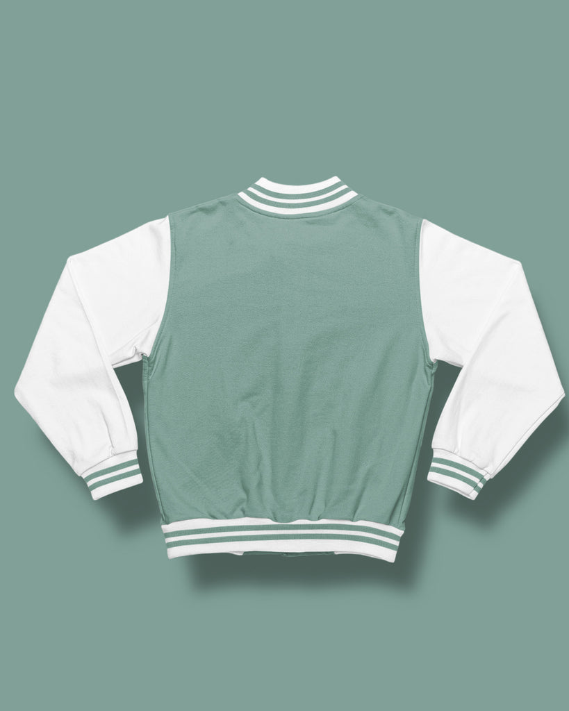 Melangebox Champion Varsity Jacket: Mint Bliss