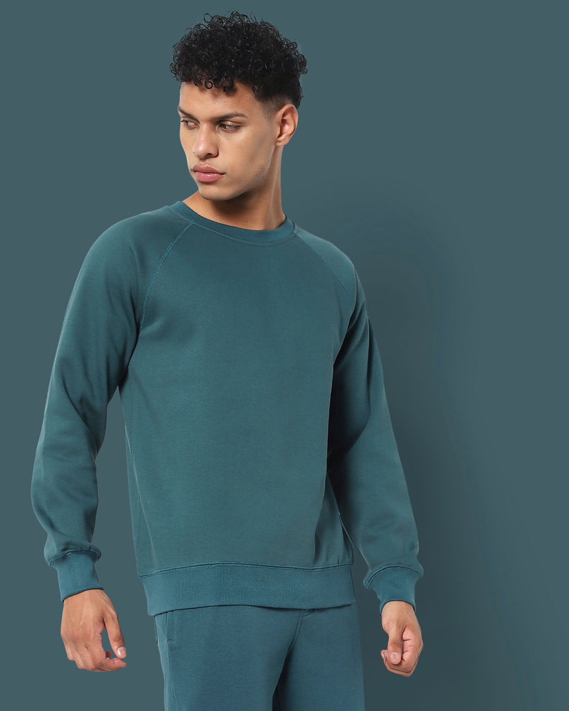 Melangebox HW Crewâ„¢ Sweatshirt: Deep Teal Blue