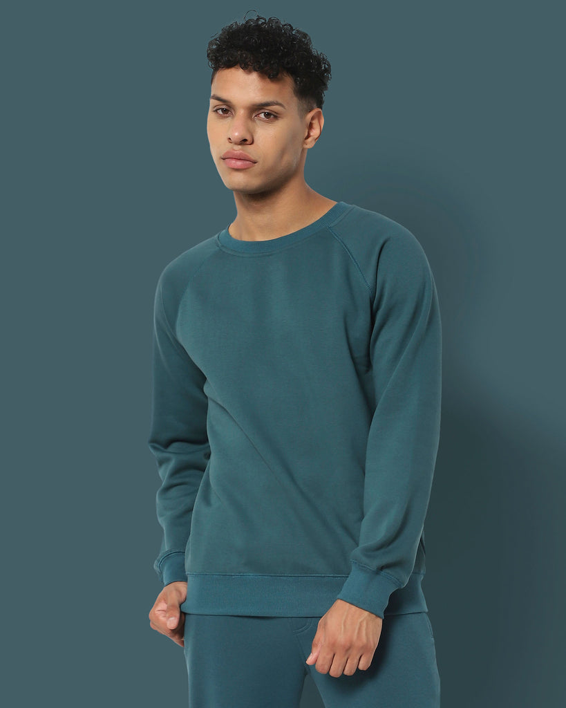 Melangebox HW Crewâ„¢ Sweatshirt: Deep Teal Blue