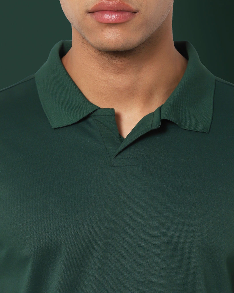 Melangebox Swift Dry Polo : Emerald Green