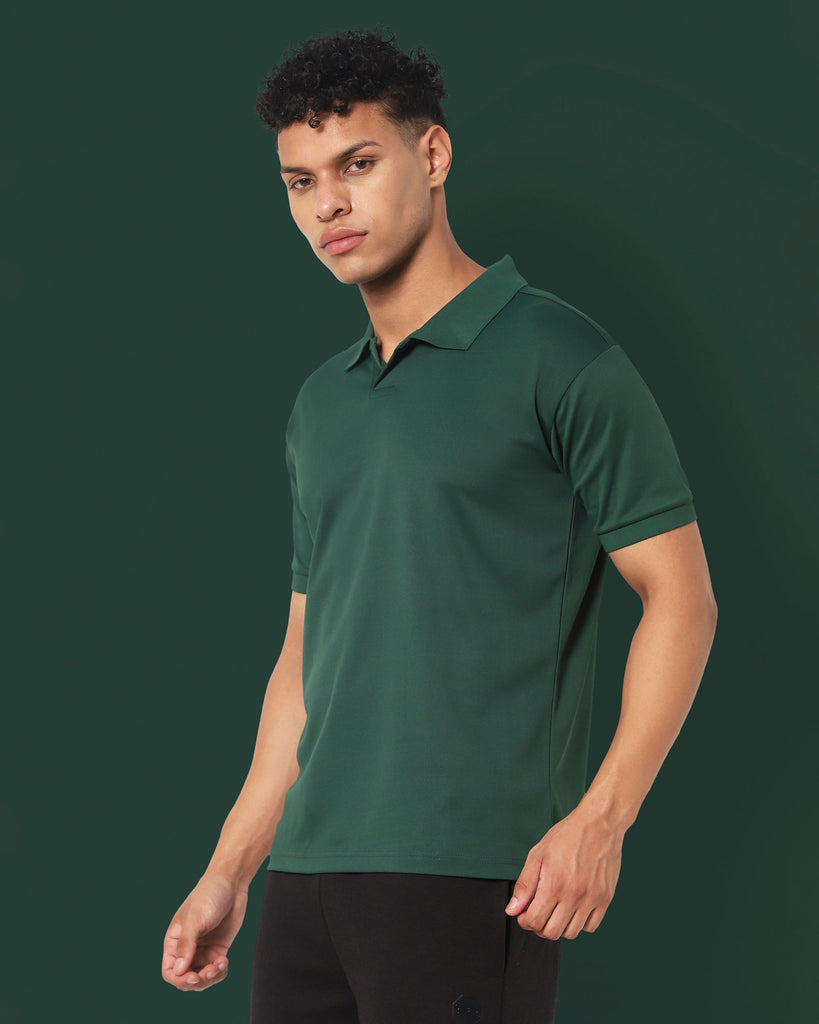 Melangebox Swift Dry Polo : Emerald Green