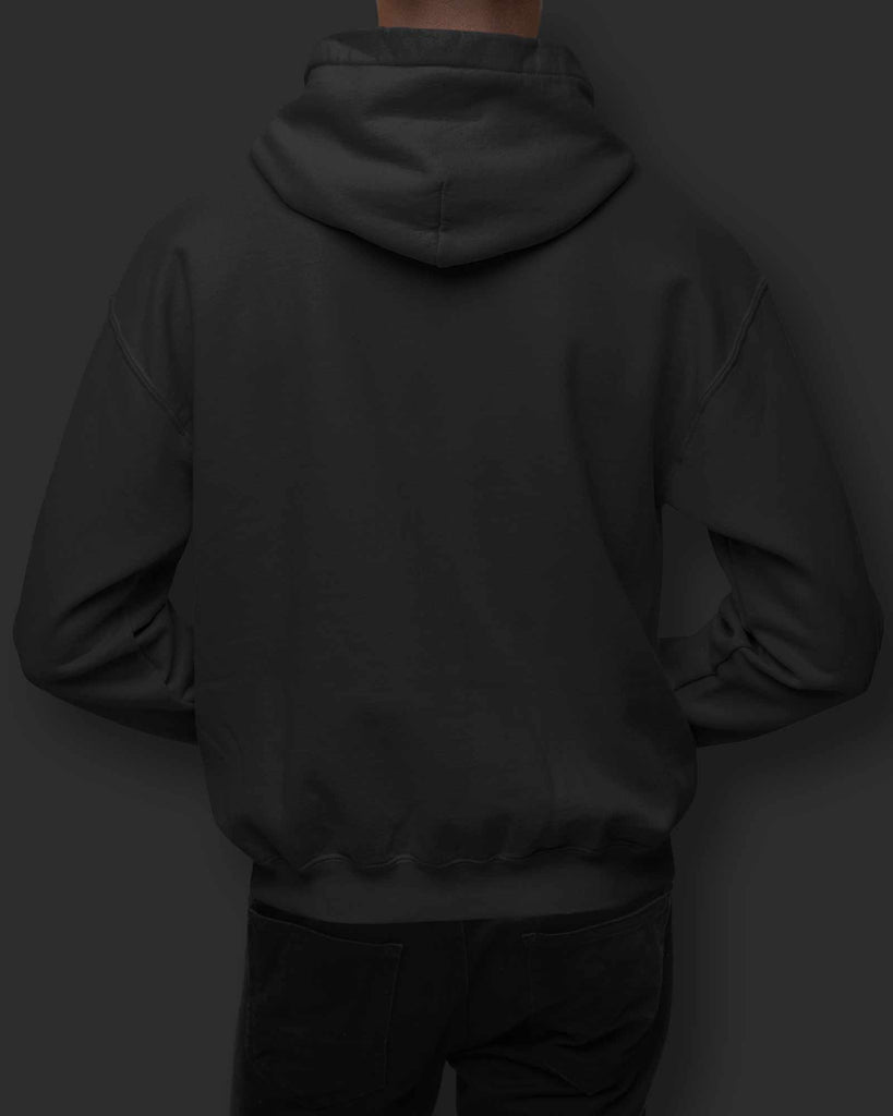 Melangebox Classic Hoodie: Jet Black