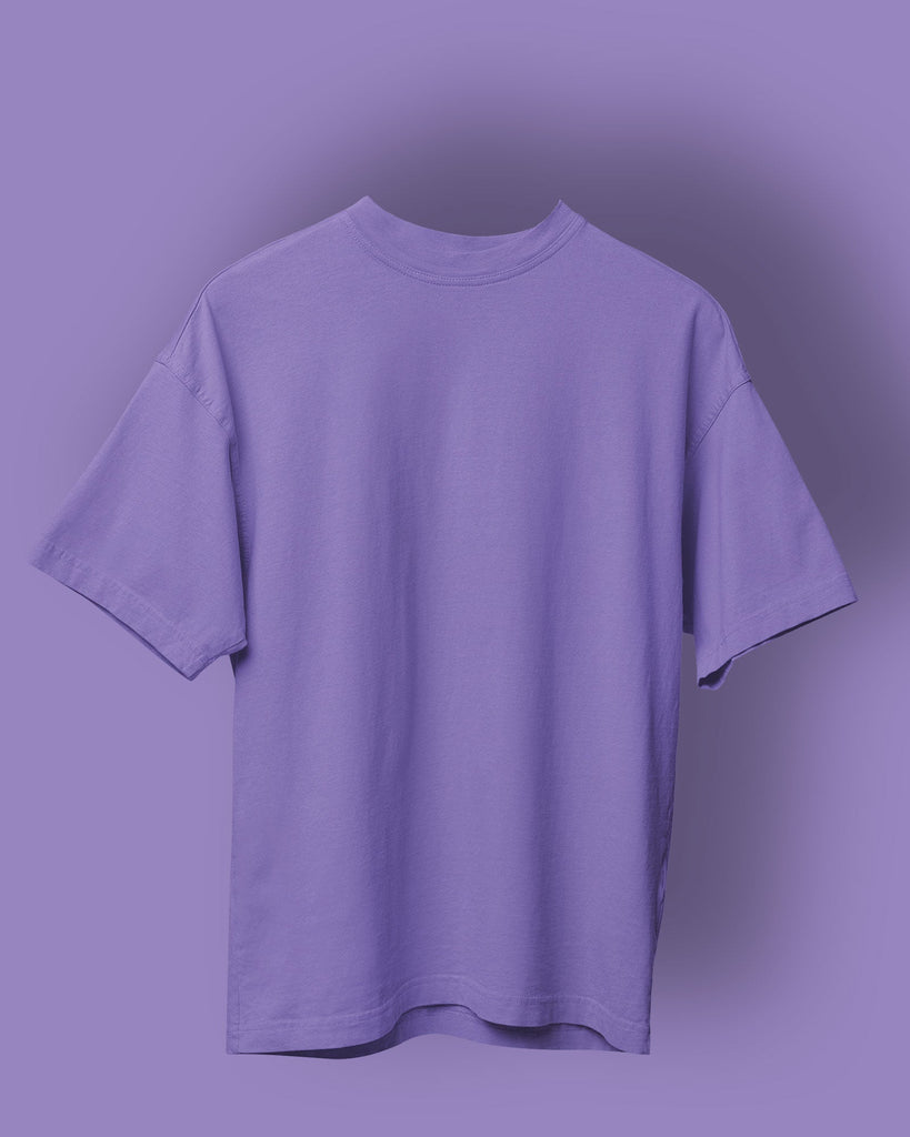 Melangebox Drop Shoulder HW Crew Tee: Very Pery Blue