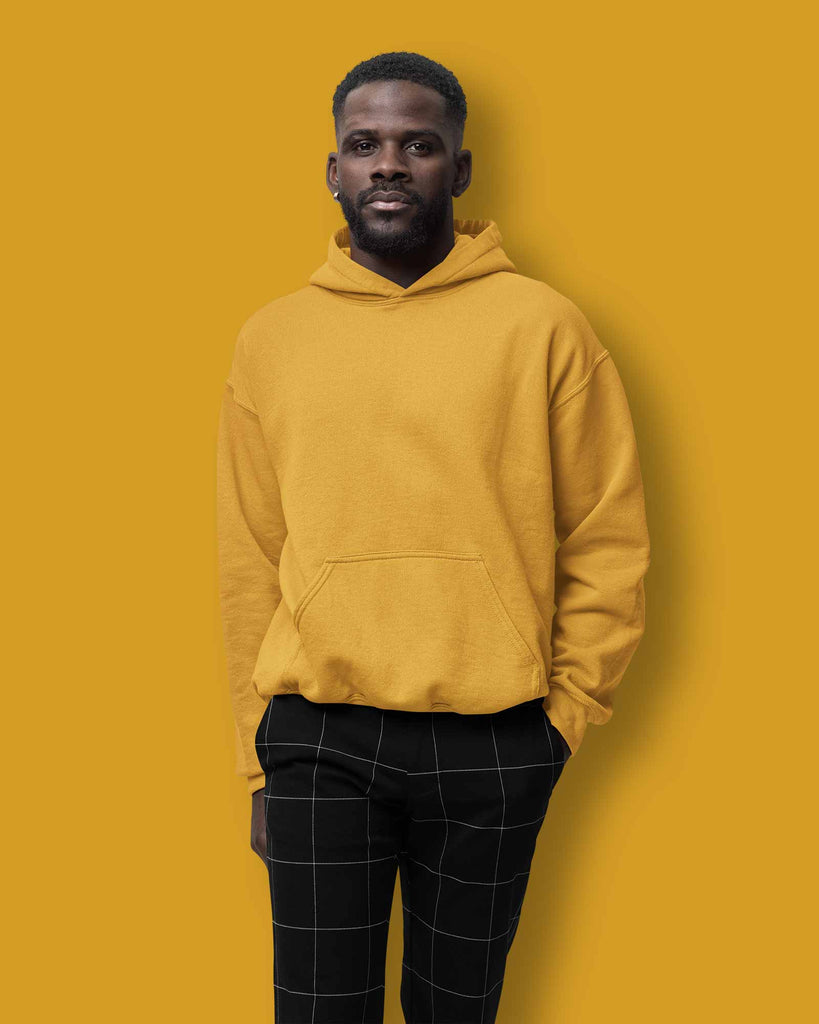 Melangebox Classic Hoodie: Mustard