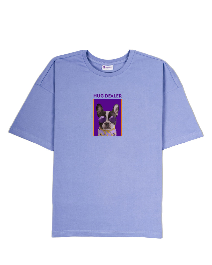 Melangebox Hug Dealer Dropshoulder Crew Neck: Periwinkle