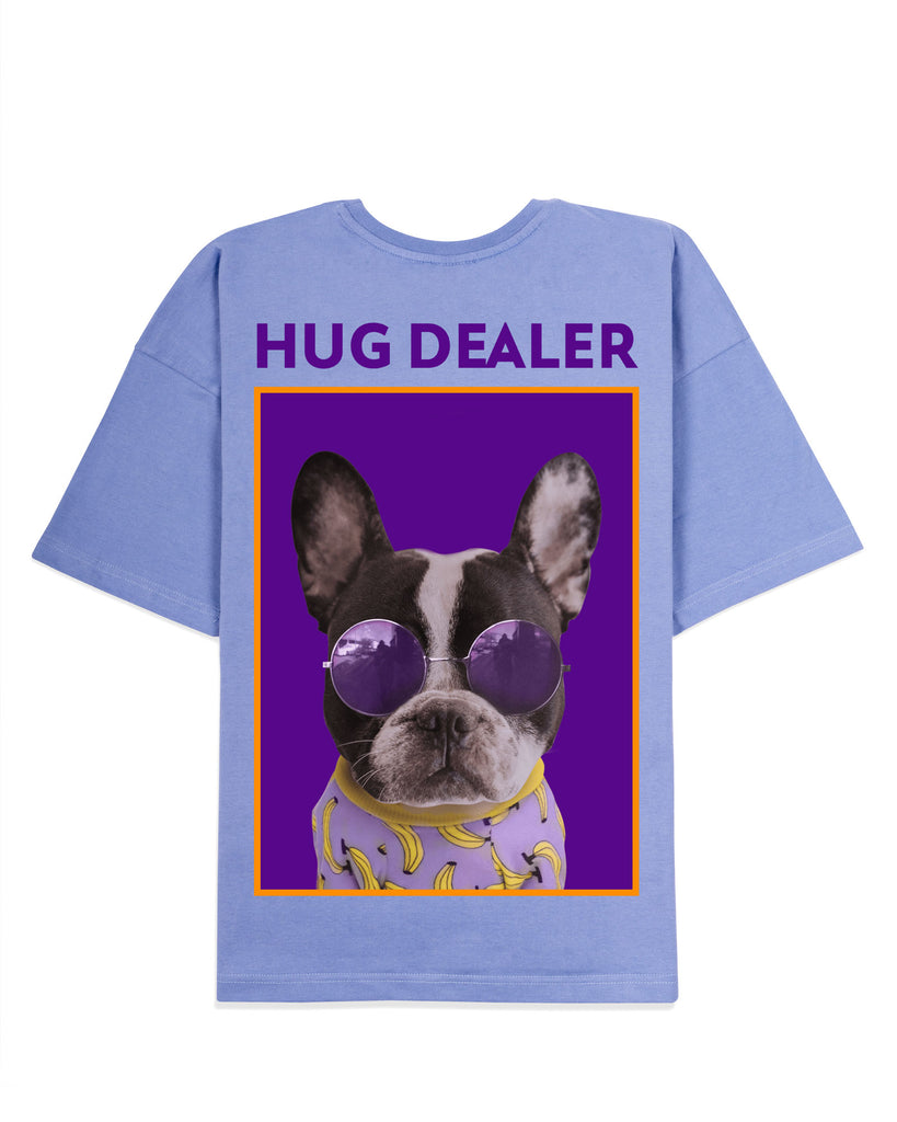 Hug Dealer Dropshoulder Crew Neck: Periwinkle