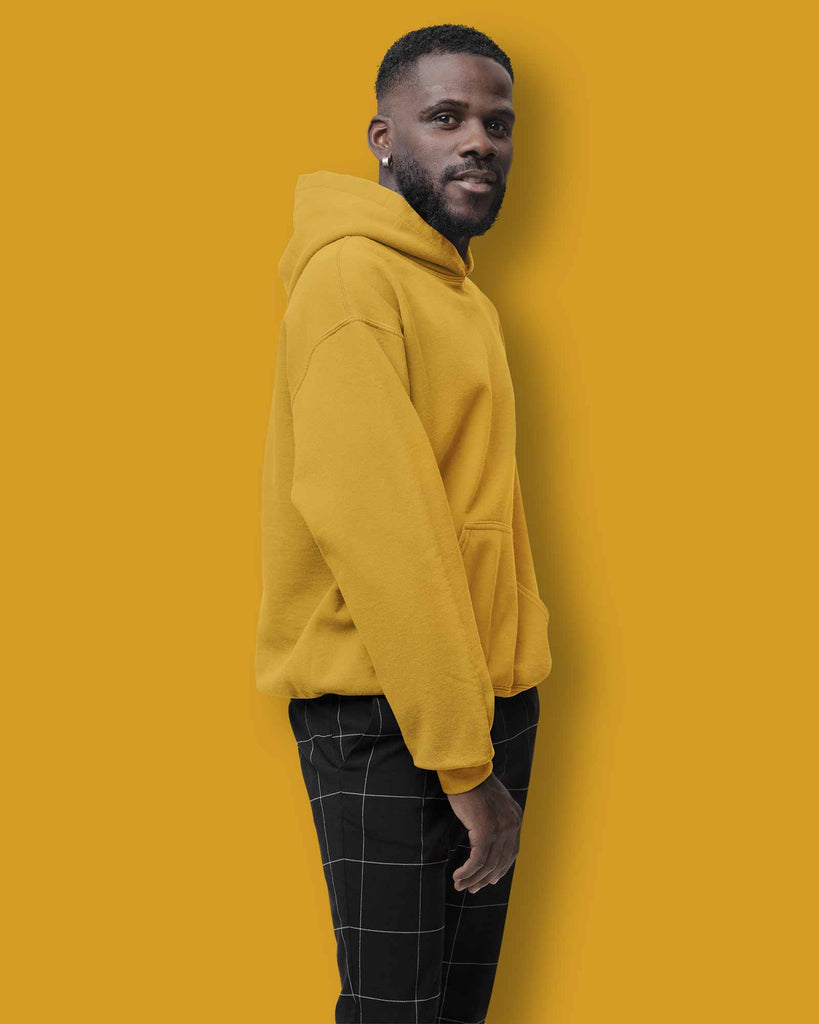 Melangebox Classic Hoodie: Mustard