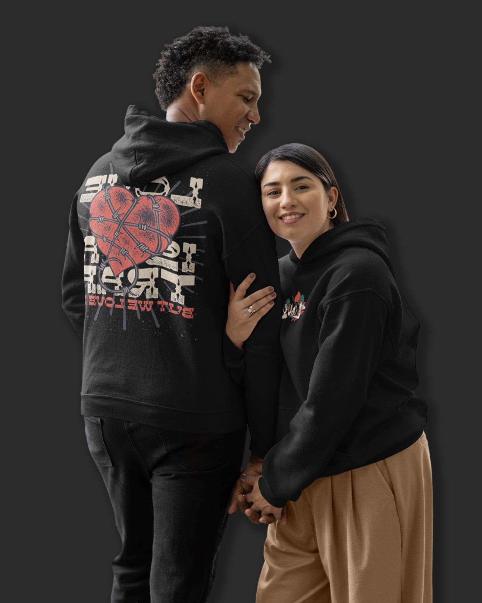 Valentine Hoodie Black