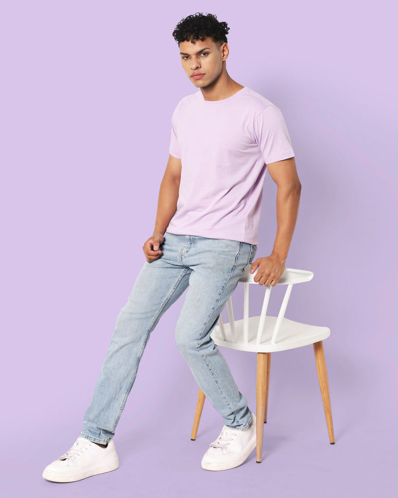 Melangebox Next Generation Crew Neck Tee: Lavender
