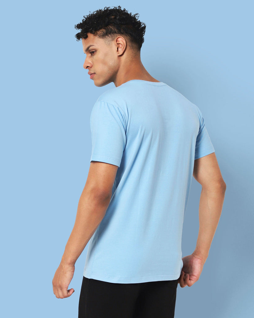 Melangebox Next Generation Crew Neck Tee: Baby Blue