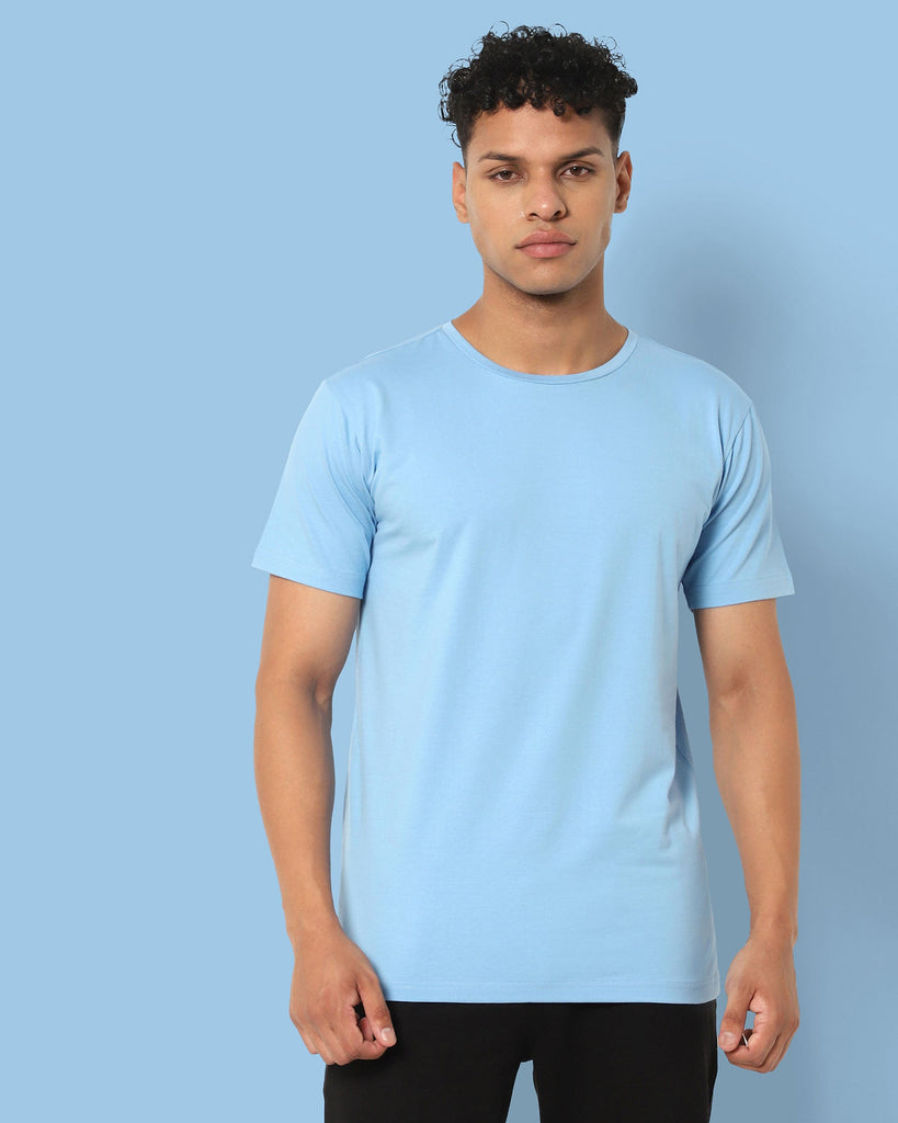 Melangebox Next Generation Crew Neck Tee: Baby Blue