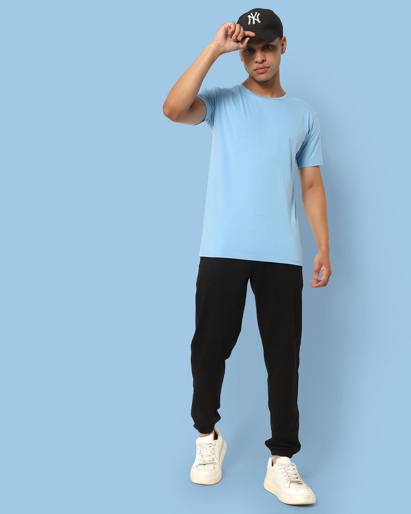 Melangebox Next Generation Crew Neck Tee: Baby Blue