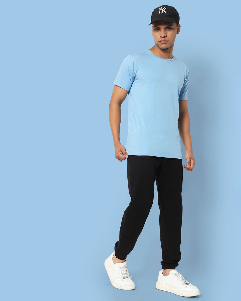 Melangebox Next Generation Crew Neck Tee: Baby Blue