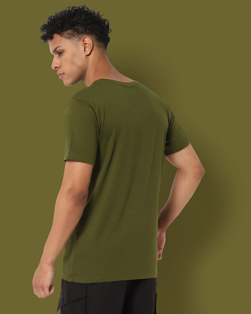 Melangebox Next Generation Crew Neck Tee: Olive Green