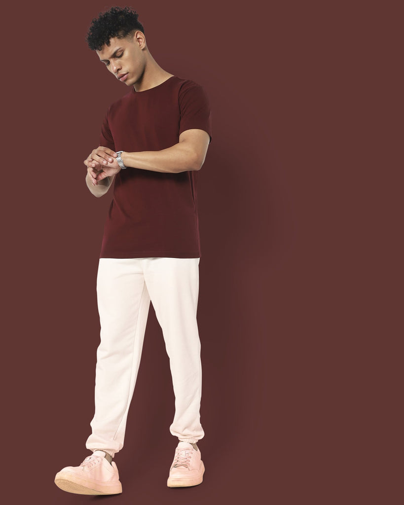 Next Generation Crew Neck Tee: Vintage Maroon