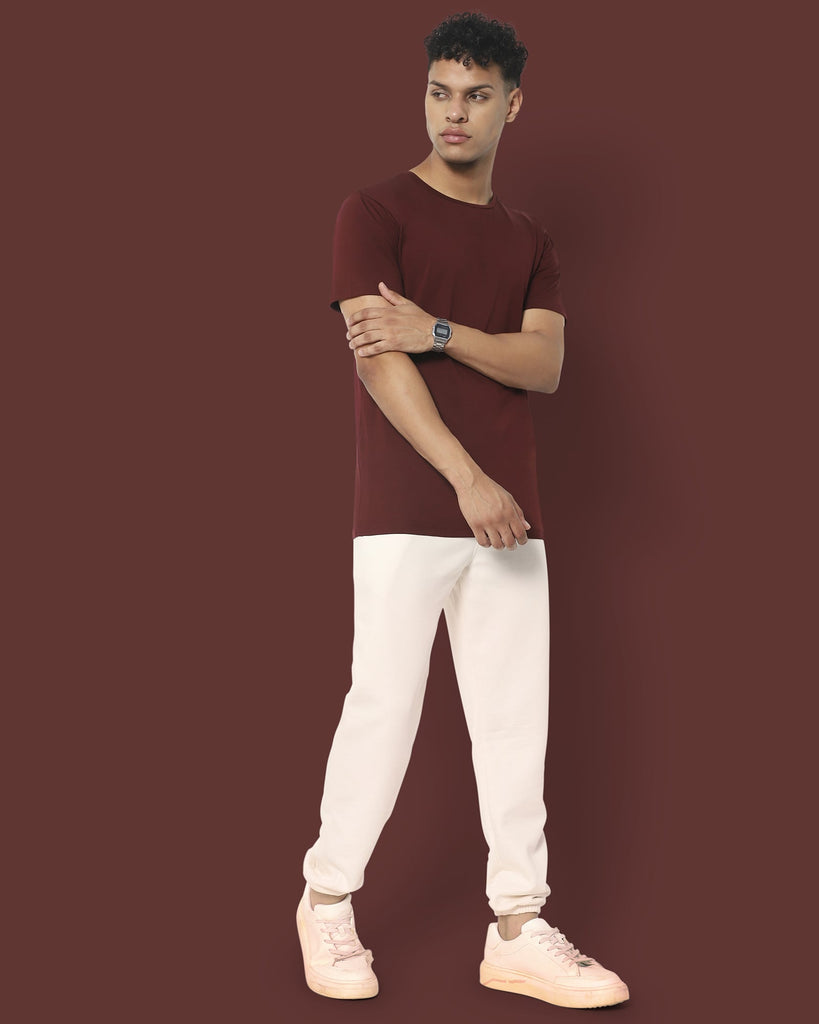 Next Generation Crew Neck Tee: Vintage Maroon