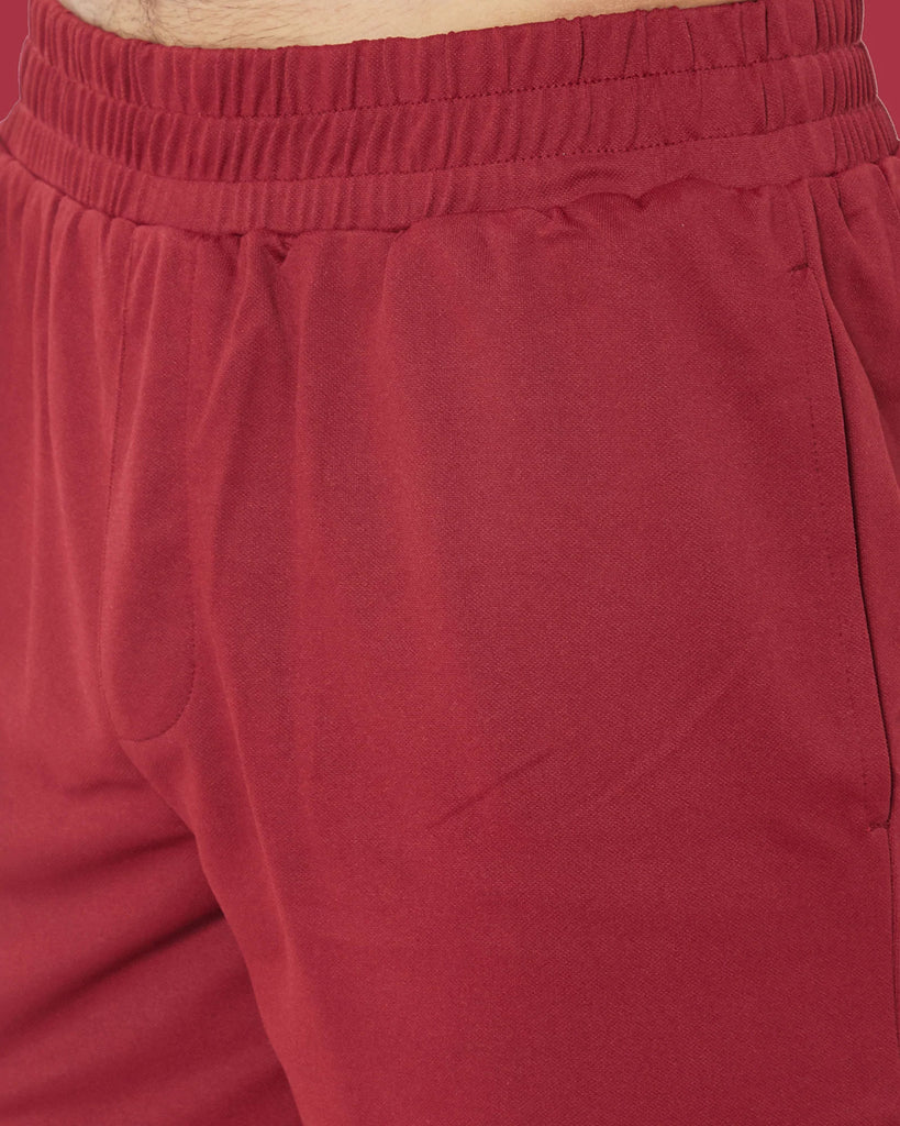 Melangebox Active Shorts : Maroon Berry