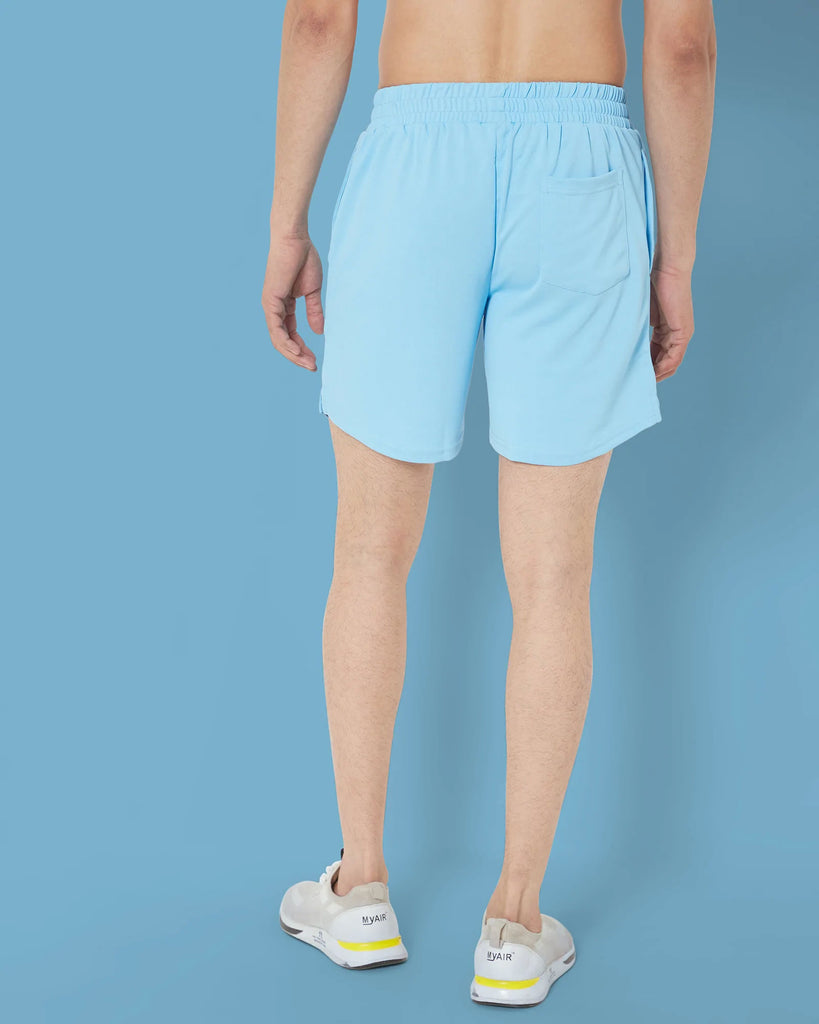 Melangebox Active Shorts : Pearl Blue