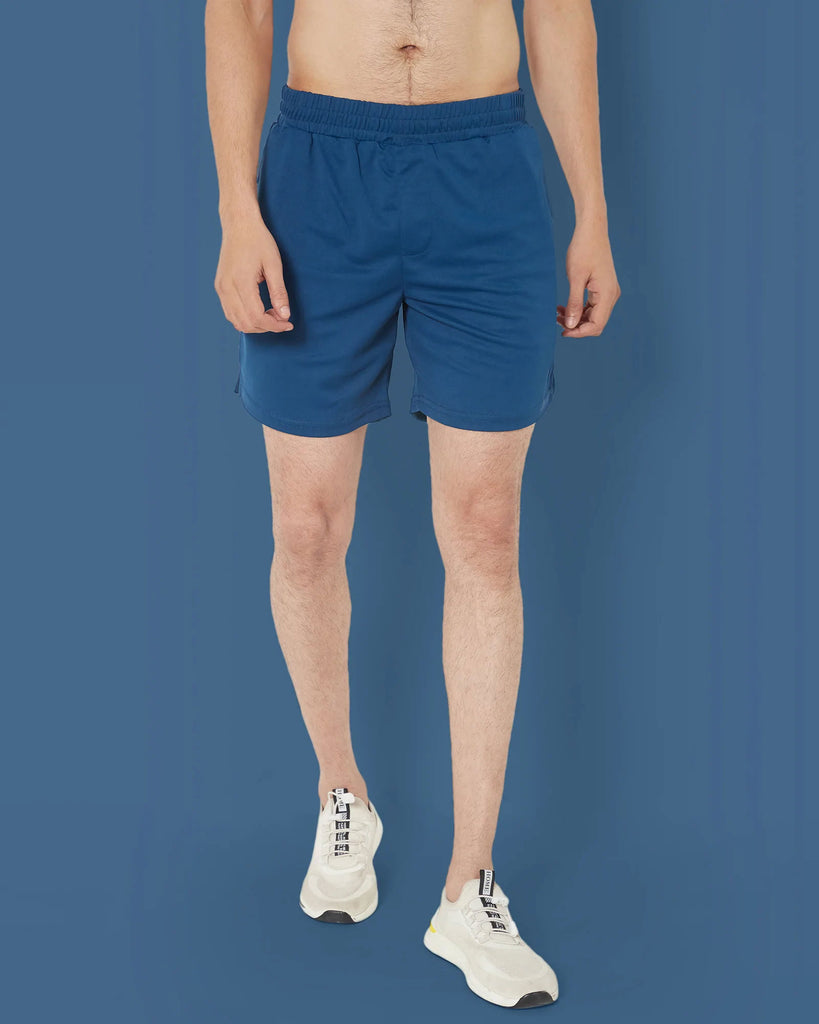 Melangebox Active Shorts : Prussian Blue