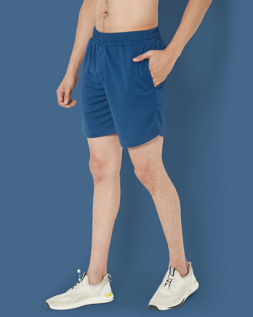 Melangebox Active Shorts : Prussian Blue