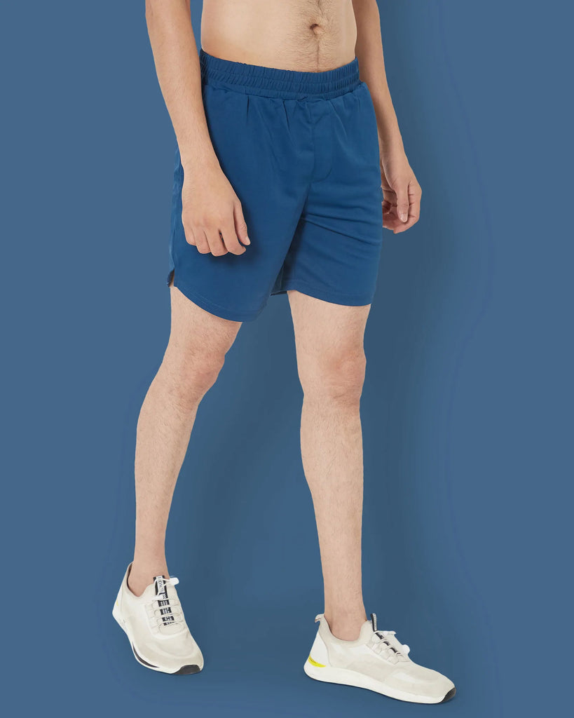 Melangebox Active Shorts : Prussian Blue