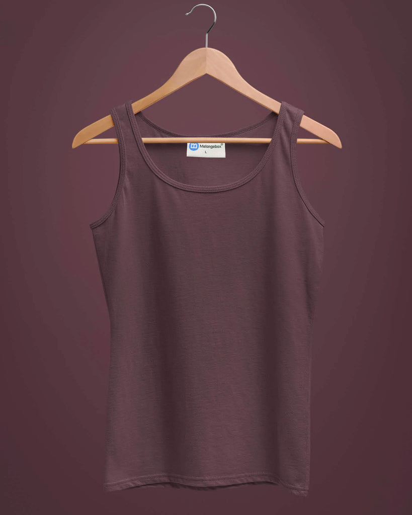 Melangebox Tank Top: Wine