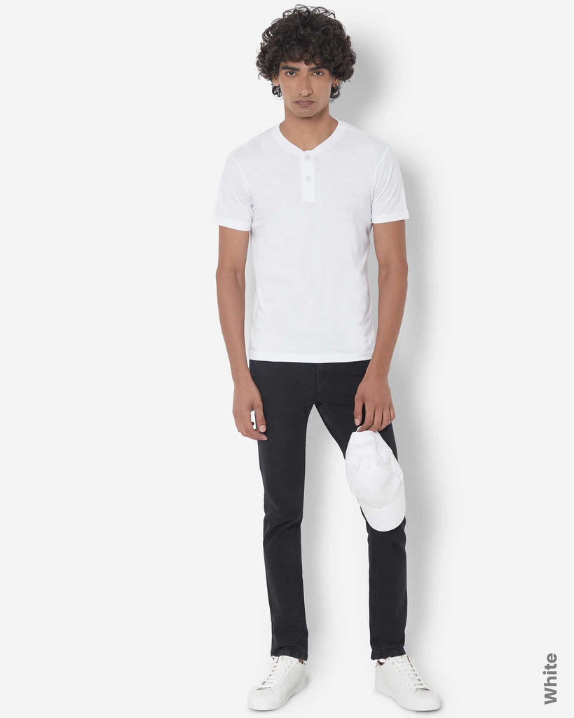 Melangebox Solid Pack of 4: Henley