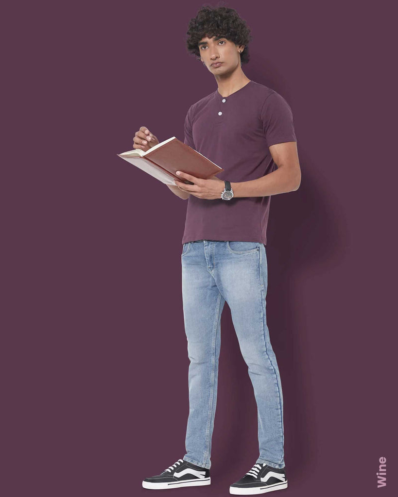 Melangebox Solid Pack of 4: Henley