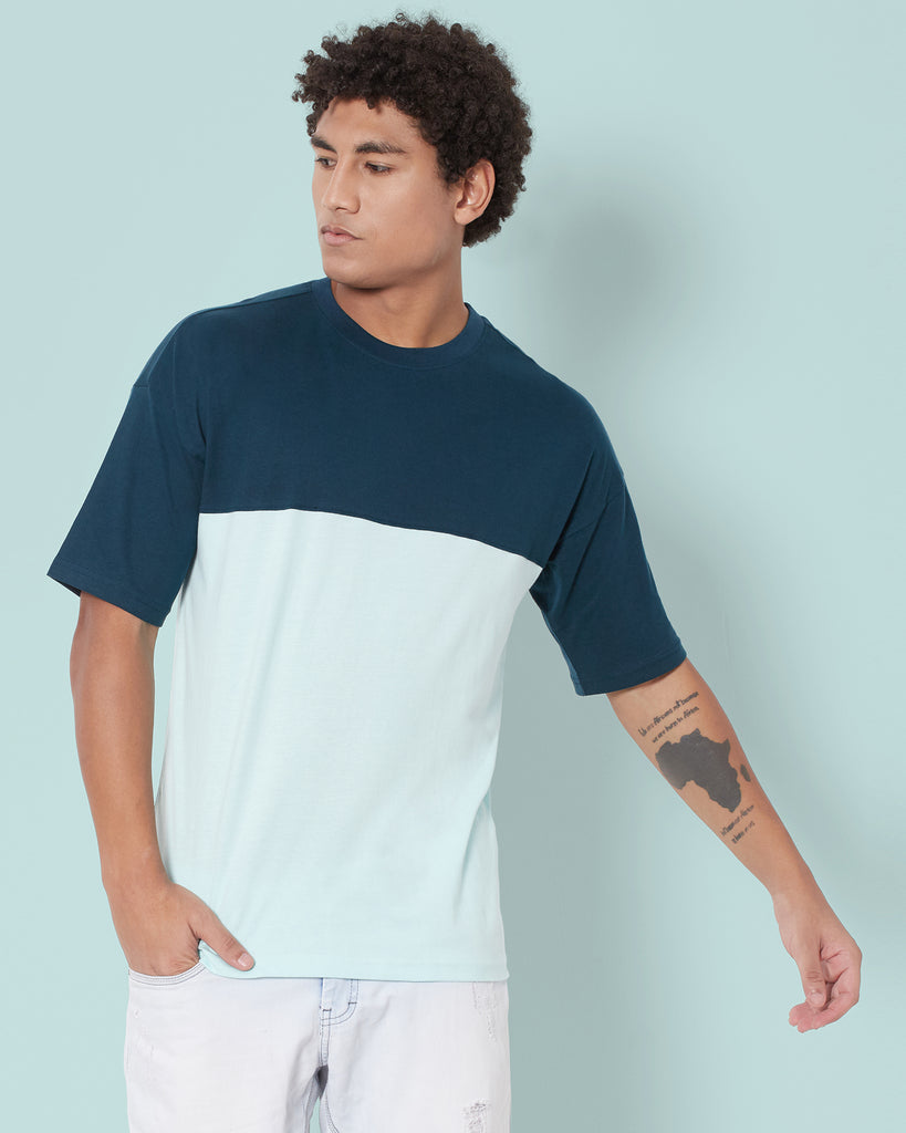 Melangebox Dropshoulder Crew Neck: Cityscapes