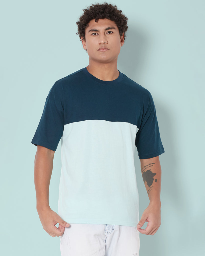 Melangebox Dropshoulder Crew Neck: Cityscapes