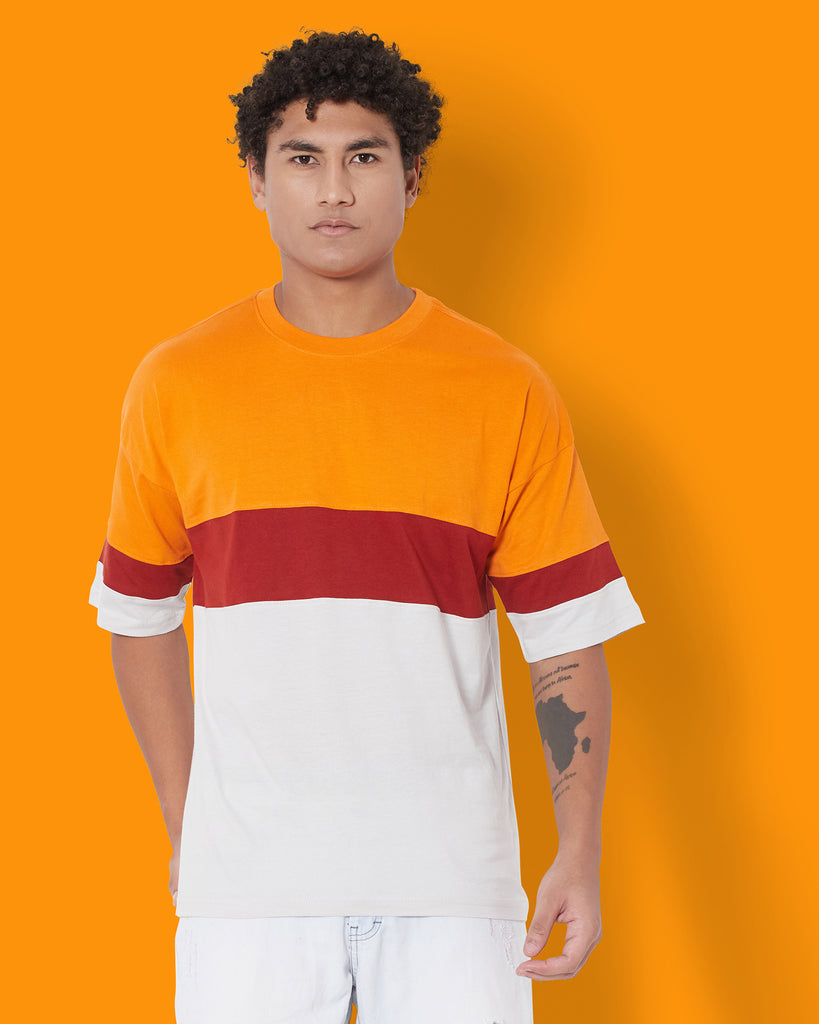 Melangebox Dropshoulder Crew Neck: Sunset Saga